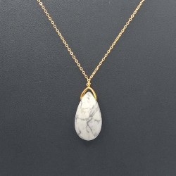 Sautoir howlite