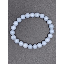 Bracelet boules angelite